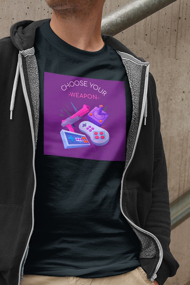 Koszulka z naszywką CHOOSE YOUR WEAPON