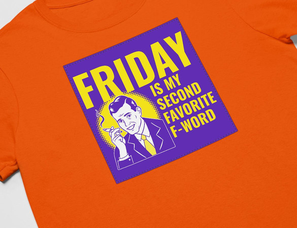 Koszulka z naszywką Friday – man