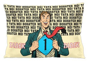 Poduszka Dla Taty TATA MÓJ BOHATER