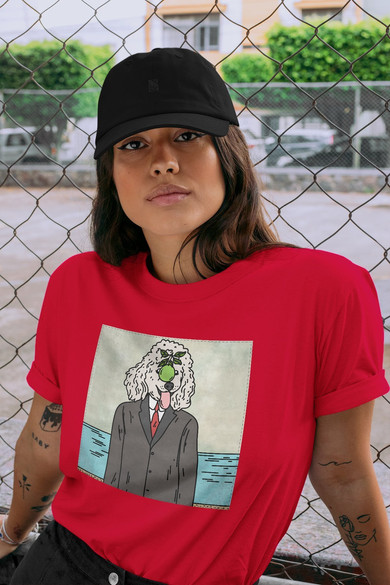 Koszulka z naszywką DOG PARODY: Syn człowieczy