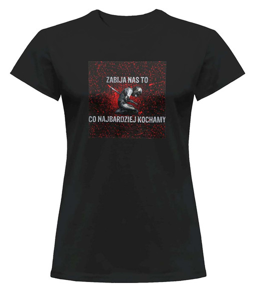 Bluzka damska z naszywką Lubię zapierd..lać 03