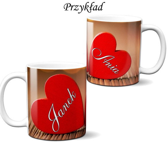 Kubek na Walentynki DODAJ NAPIS!