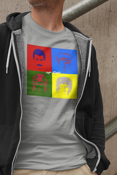 Koszulka z naszywką Queen Hot Space 01