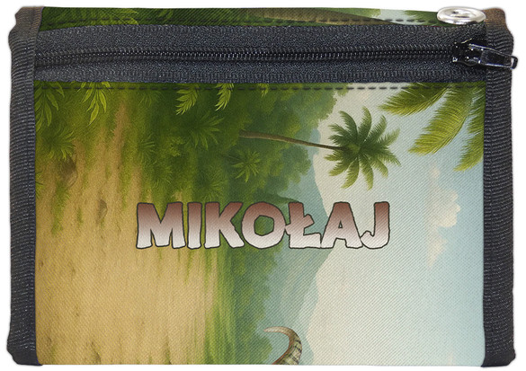 Portfel Dinozaury Velociraptor + imię dziecka