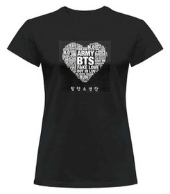 Bluzka damska z naszywką BTS Army