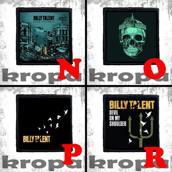 Naszywka BILLY TALENT 8 X 8 cm Dużo Wzorów!
