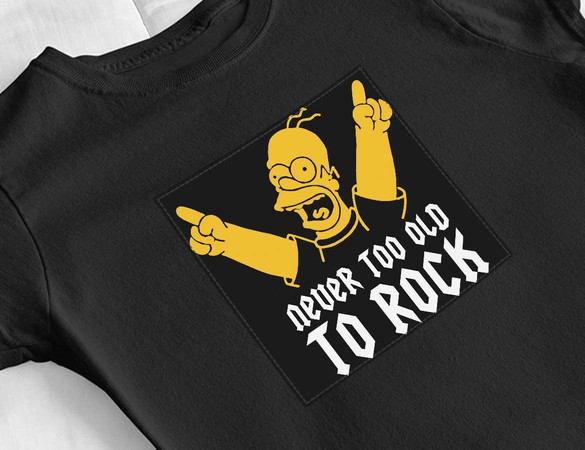 Bluzka damska z naszywką Never too old to rock