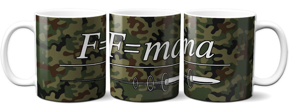 Kubek dla strzelca F= ma