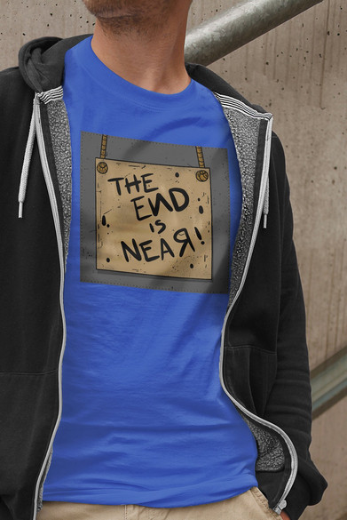 Koszulka z naszywką The end is near