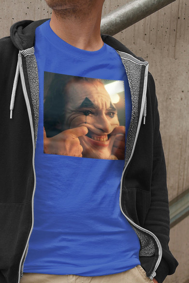 Koszulka z naszywką Joker Happy face