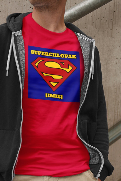 Koszulka z naszywką na Walentynki TWÓJ NAPIS