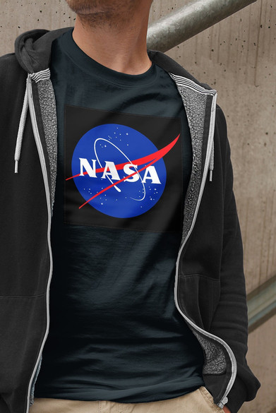 Koszulka z naszywką NASA logo