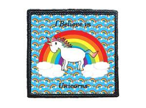 Naszywka I BELIVE IN UNICORNS / WIERZĘ W JEDNOROŻCE