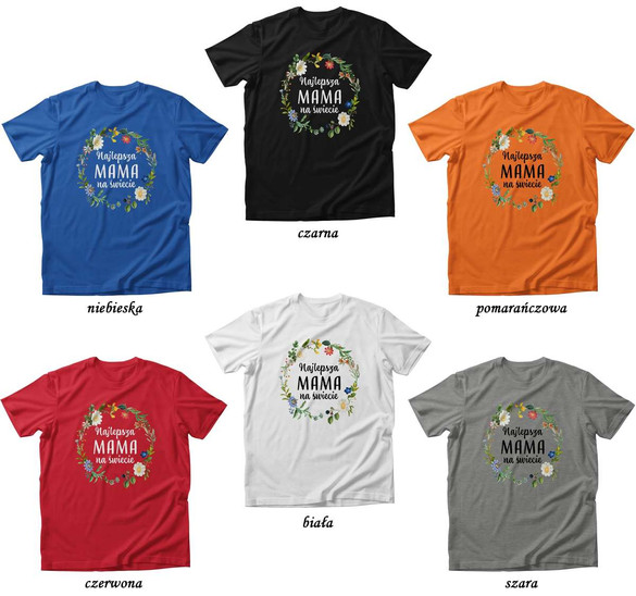 Koszulka NAJLEPSZA MAMA NA ŚWIECIE 02