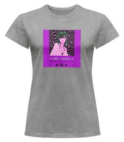 Bluzka damska z naszywką Man tears