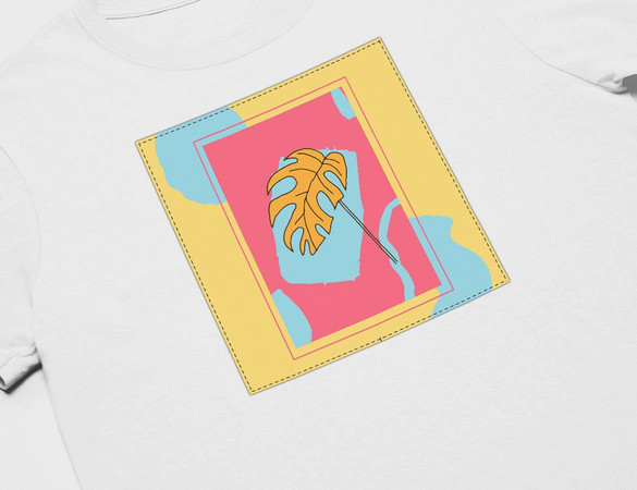 Koszulka z naszywką Monstera