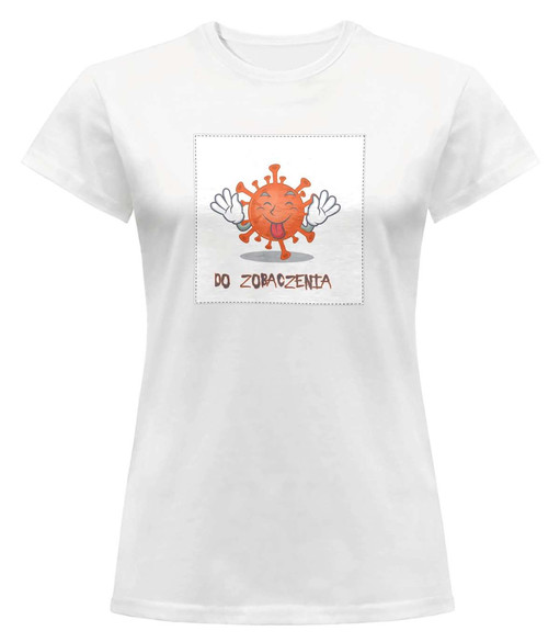 Bluzka damska z naszywką Do Zobaczenia