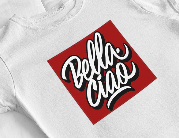 Bluzka damska z naszywką Dom z papieru b-ciao