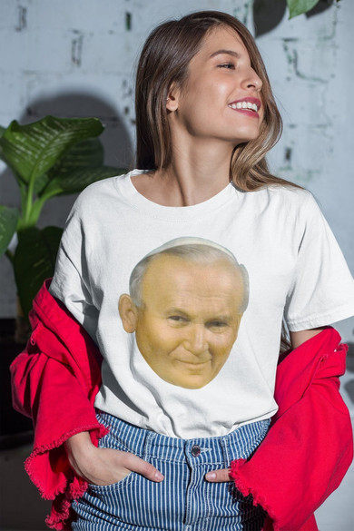 Koszulka Jan Paweł 2 JP2 + Twój napis