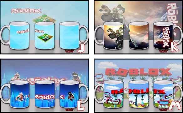 ROBLOX Poduszka + Kubek + magnes Imię Gratis ZESTAW