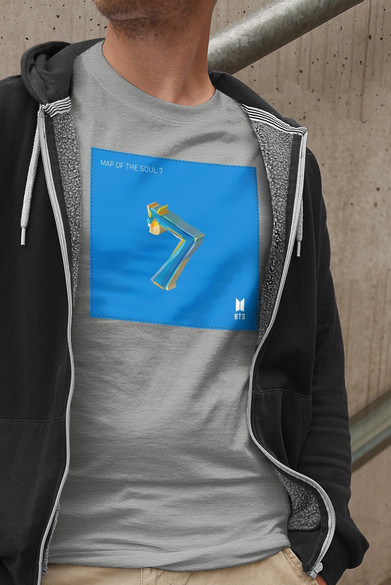 Koszulka z naszywką BTS Map of the Soul 7
