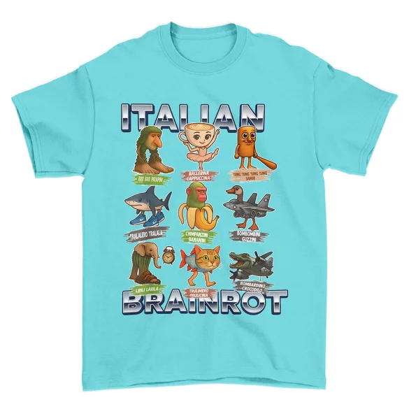 Koszulka Italian Brainrot Paczka Stworków włoskich brainrotów