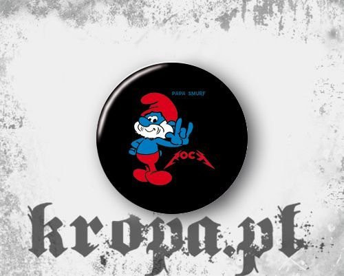 Przypinka PAPA SMURF ROCK