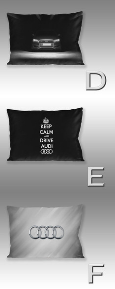 Poduszka AUDI 60x40cm WZORY