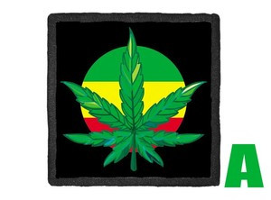 Naszywka MARIHUANA FLAGA RASTA
