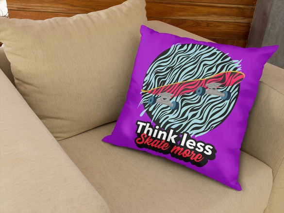 Poduszka Think less,scate more