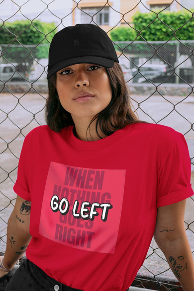 Koszulka z naszywką When nothing goes...