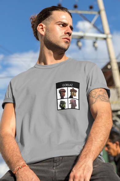 Koszulka z kieszonką Gorillaz