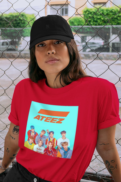 Koszulka z naszywką ATEEZ  band