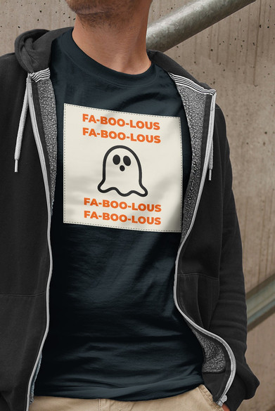 Koszulka z naszywką FA-BOO-LOUS