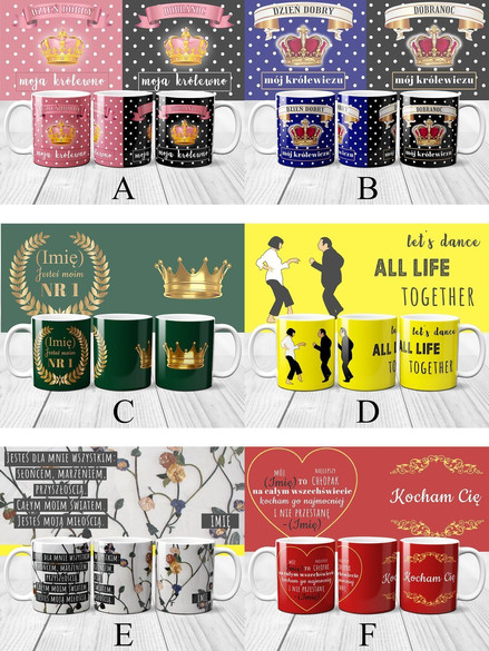 Kubek na walentynki+ IMIĘ GRATIS, PREZENT