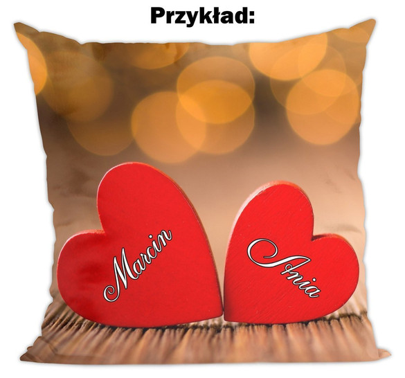 Poduszka na Walentynki DODAJ NAPIS