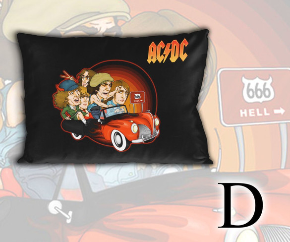 Poduszka AC/DC 60x40cm WZORY