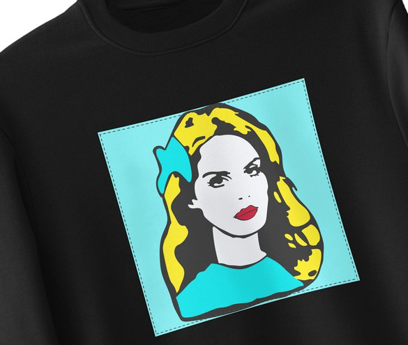 Bluza z naszywką LANA DEL REY pop art
