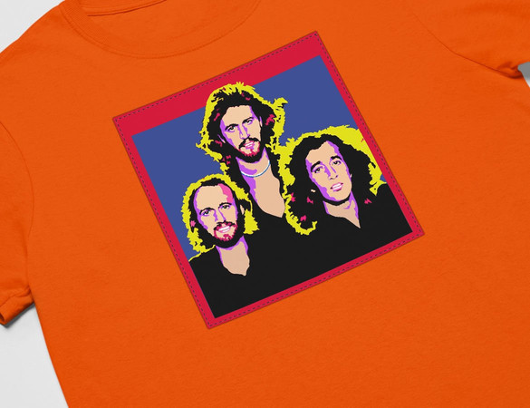 Koszulka z naszywką Bee Gees 02