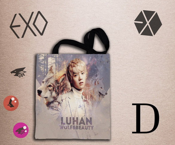 Torba na ramię EXO #k-pop FULLPRINT z Polski WZORY