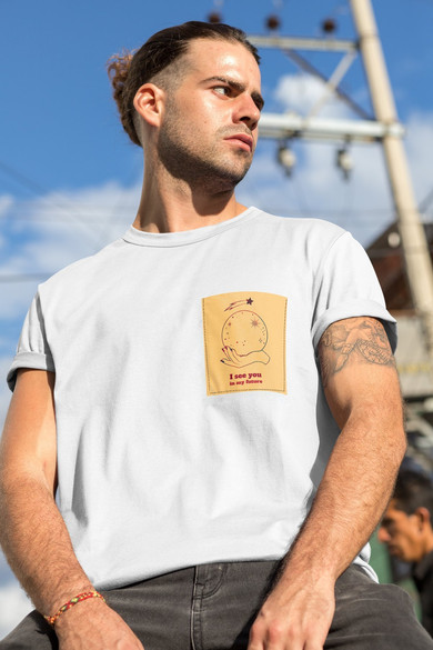 Koszulka z kieszonką I SEE YOU