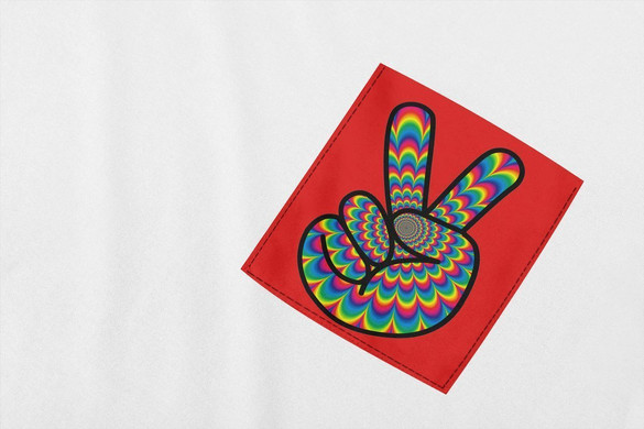 Koszulka z kieszonką PEACE 