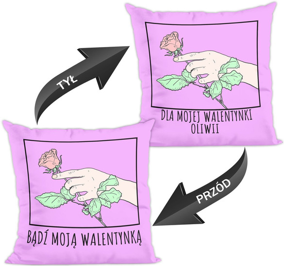 Poduszka na Walentynki DODAJ NAPIS