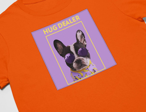 Koszulka z naszywką Hug dealer