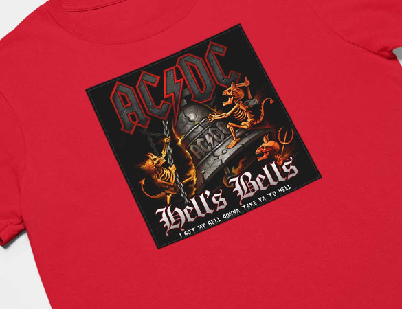 Koszulka z naszywką AC/DC Hells Bells
