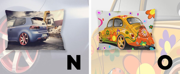 Poduszka VOLKSWAGEN 60x40cm WZORY