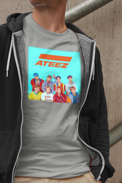 Koszulka z naszywką ATEEZ  band