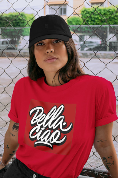 Koszulka z naszywką Dom z papieru b-ciao