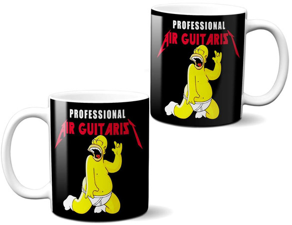 Kubek PROFESSIONAL AIR GUITARIST na Prezent +imię