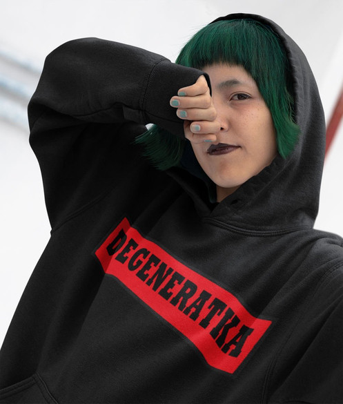 Bluza z naszywką DEGENERATKA